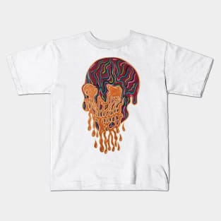 Drippy Skull Kids T-Shirt